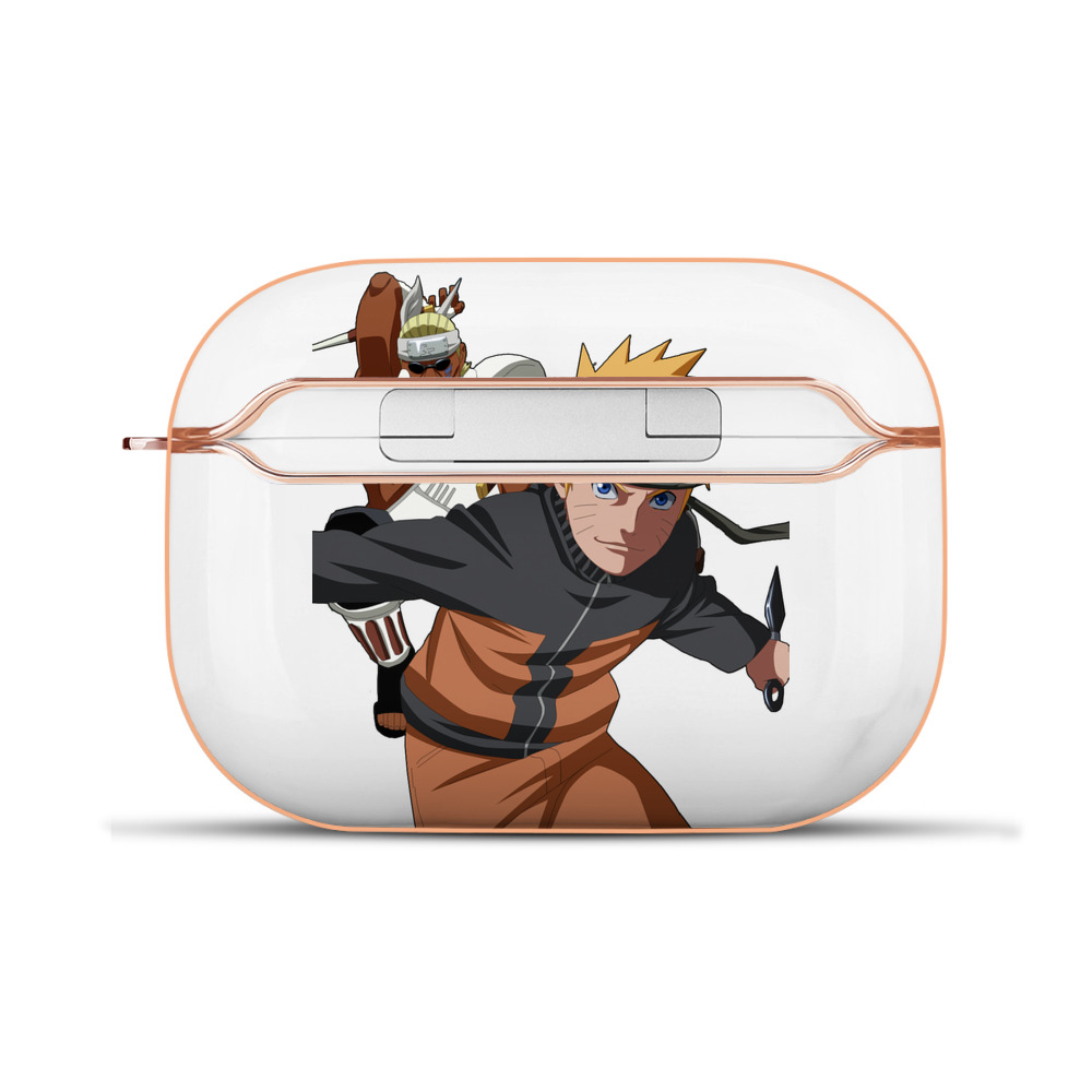 （画像用） NARUTO -ナルト- うずまき ナルト Uzumaki Naruto 【AirPods Pro用】ハードシェル保護ケース｜耐衝撃・防指紋・カラビナ付き商品仕様