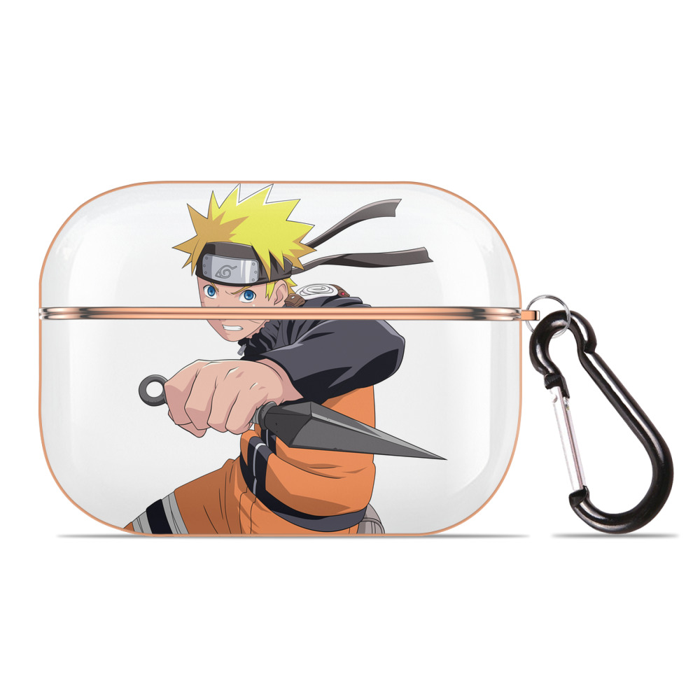 （画像用） NARUTO -ナルト- うずまき ナルト Uzumaki Naruto 【AirPods Pro用】ハードシェル保護ケース｜耐衝撃・防指紋・カラビナ付き商品仕様