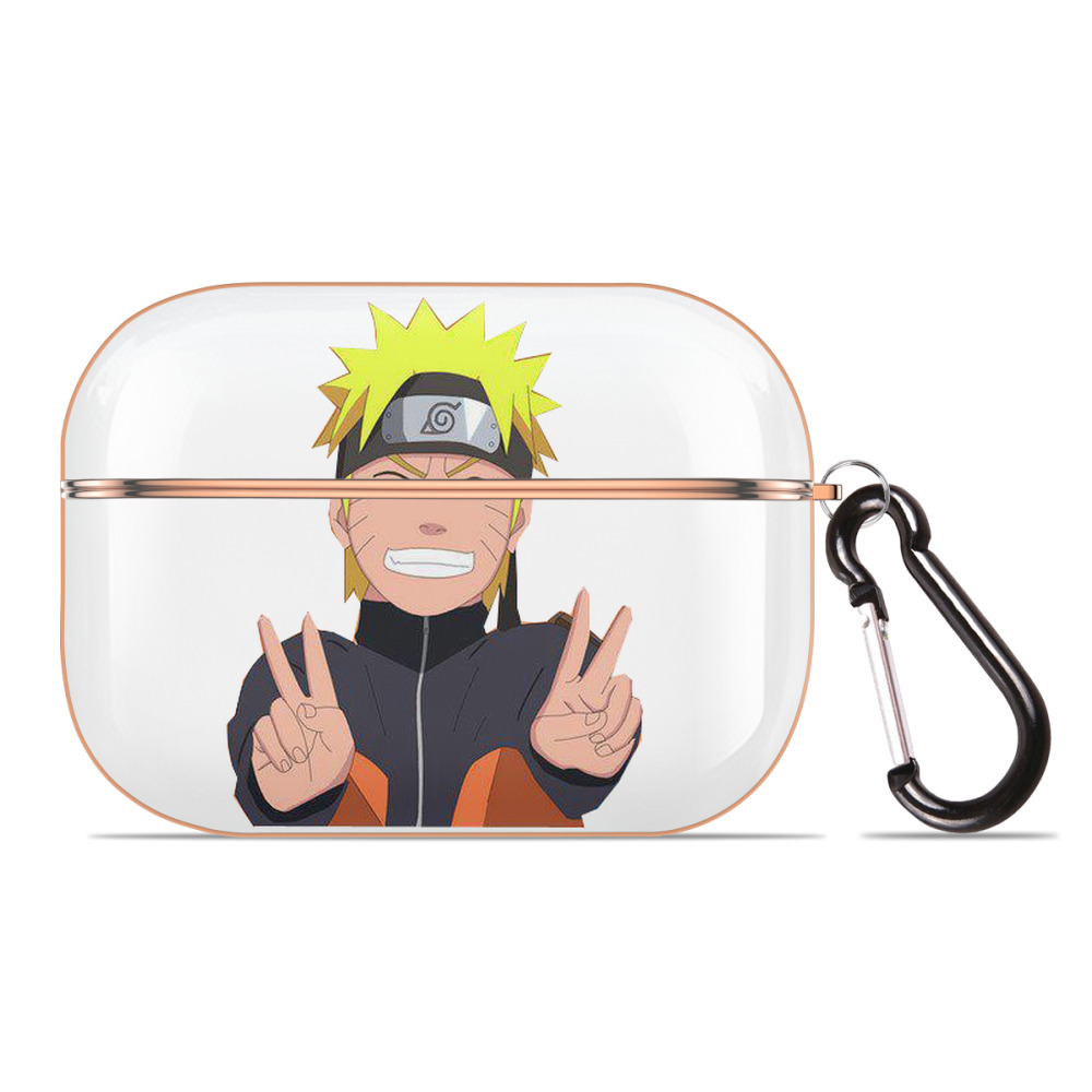 （画像用） NARUTO -ナルト- うずまき ナルト Uzumaki Naruto 【AirPods Pro用】ハードシェル保護ケース｜耐衝撃・防指紋・カラビナ付き商品仕様
