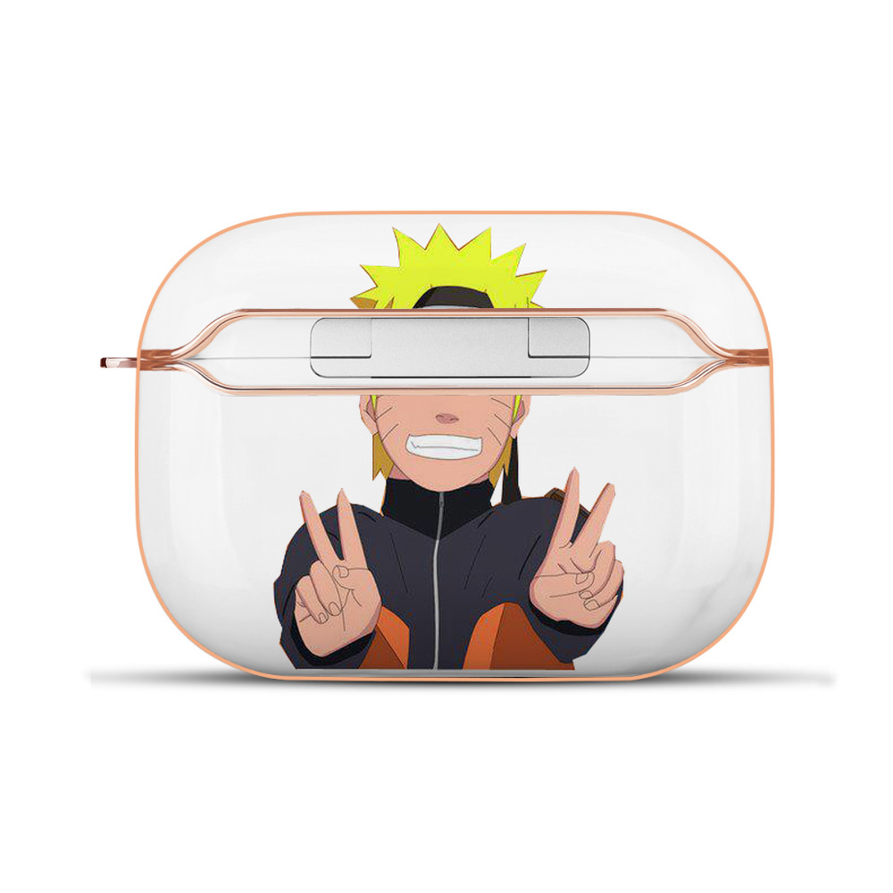 （画像用） NARUTO -ナルト- うずまき ナルト Uzumaki Naruto 【AirPods Pro用】ハードシェル保護ケース｜耐衝撃・防指紋・カラビナ付き商品仕様