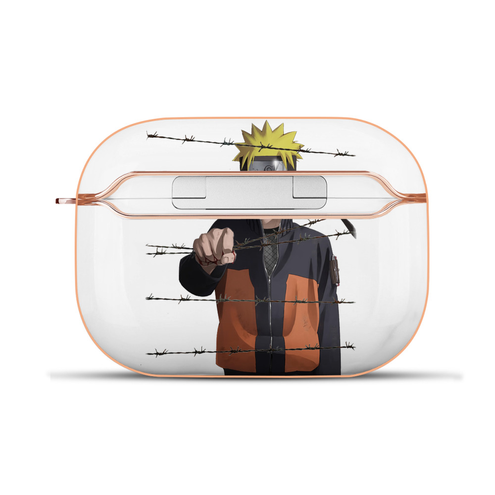 （画像用） NARUTO -ナルト- うずまき ナルト Uzumaki Naruto 【AirPods Pro用】ハードシェル保護ケース｜耐衝撃・防指紋・カラビナ付き商品仕様