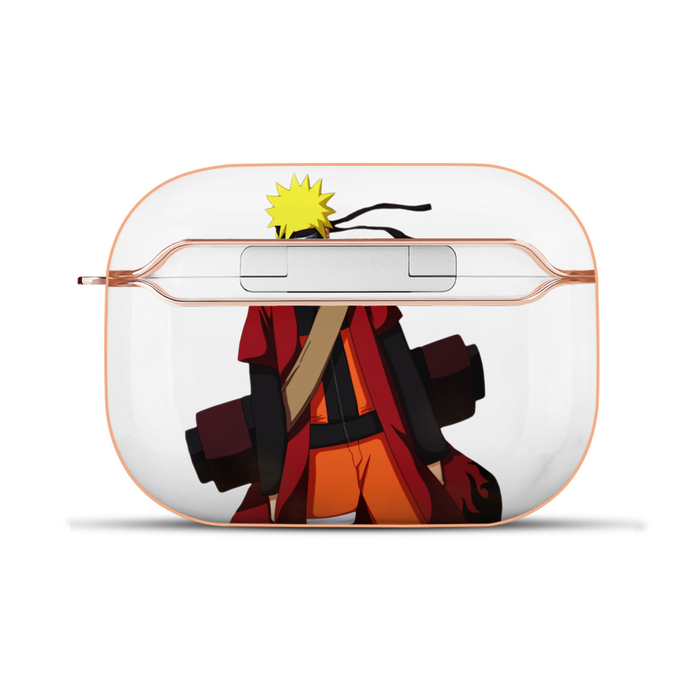 （画像用） NARUTO -ナルト- うずまき ナルト Uzumaki Naruto 【AirPods Pro用】ハードシェル保護ケース｜耐衝撃・防指紋・カラビナ付き商品仕様
