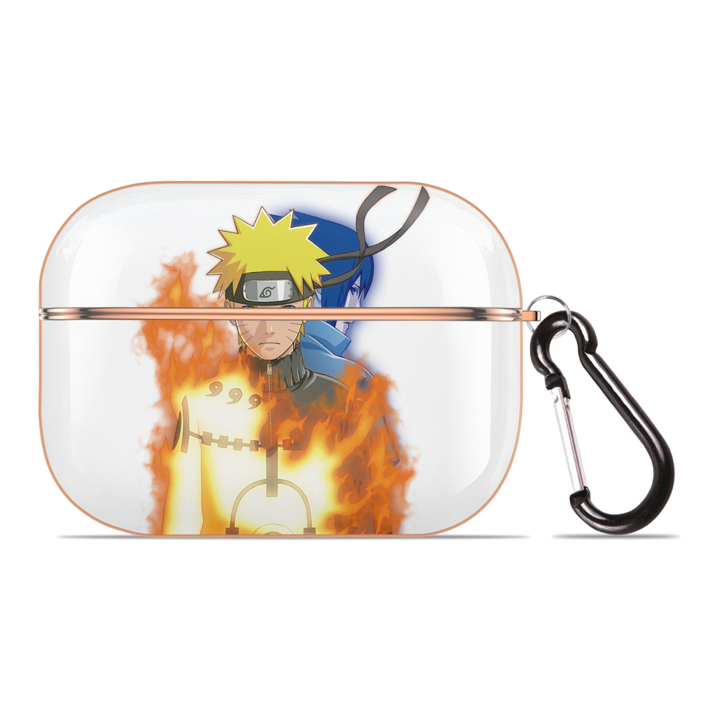 （画像用） NARUTO -ナルト- うずまき ナルト Uzumaki Naruto 【AirPods Pro用】ハードシェル保護ケース｜耐衝撃・防指紋・カラビナ付き商品仕様