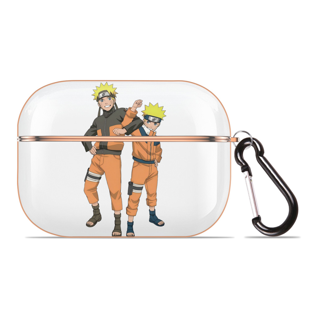 （画像用） NARUTO -ナルト- うずまき ナルト Uzumaki Naruto 【AirPods Pro用】ハードシェル保護ケース｜耐衝撃・防指紋・カラビナ付き商品仕様