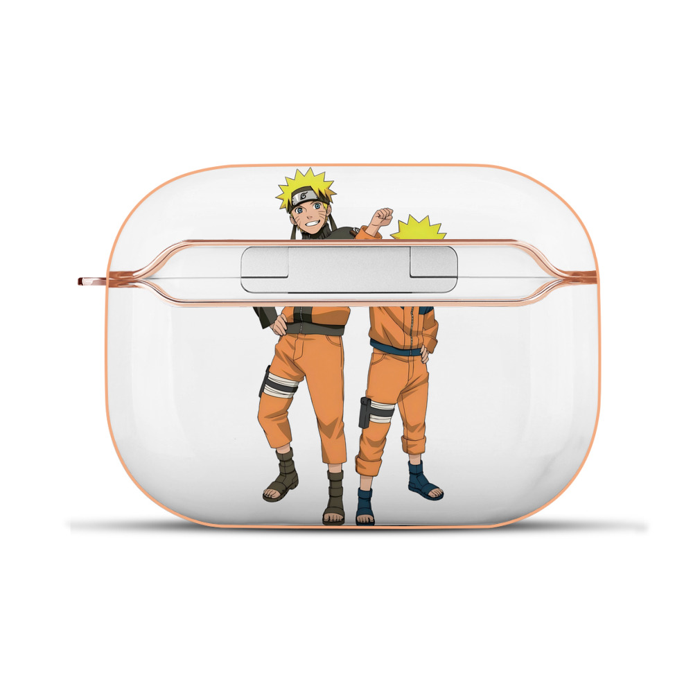 （画像用） NARUTO -ナルト- うずまき ナルト Uzumaki Naruto 【AirPods Pro用】ハードシェル保護ケース｜耐衝撃・防指紋・カラビナ付き商品仕様
