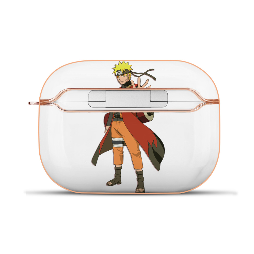 （画像用） NARUTO -ナルト- うずまき ナルト Uzumaki Naruto 【AirPods Pro用】ハードシェル保護ケース｜耐衝撃・防指紋・カラビナ付き商品仕様