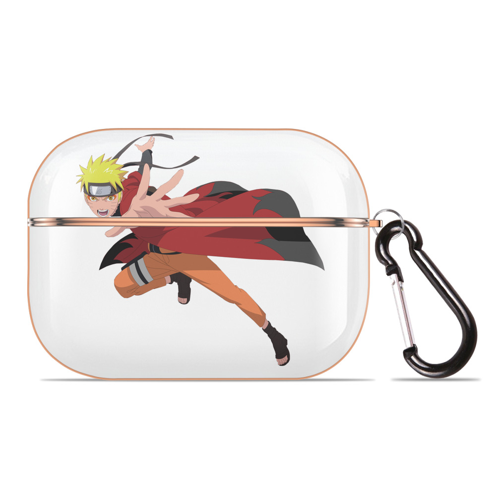 （画像用） NARUTO -ナルト- うずまき ナルト Uzumaki Naruto 【AirPods Pro用】ハードシェル保護ケース｜耐衝撃・防指紋・カラビナ付き商品仕様