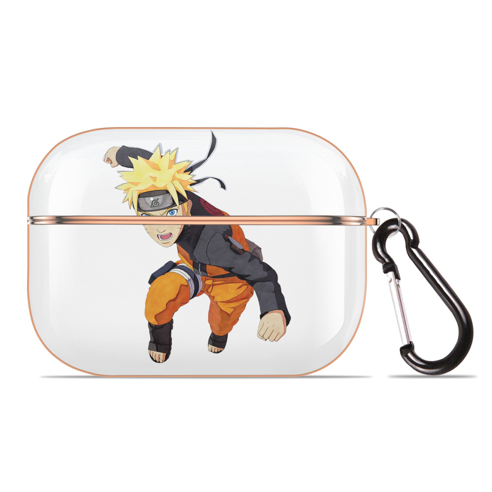 （画像用） NARUTO -ナルト- うずまき ナルト Uzumaki Naruto 【AirPods Pro用】ハードシェル保護ケース｜耐衝撃・防指紋・カラビナ付き商品仕様