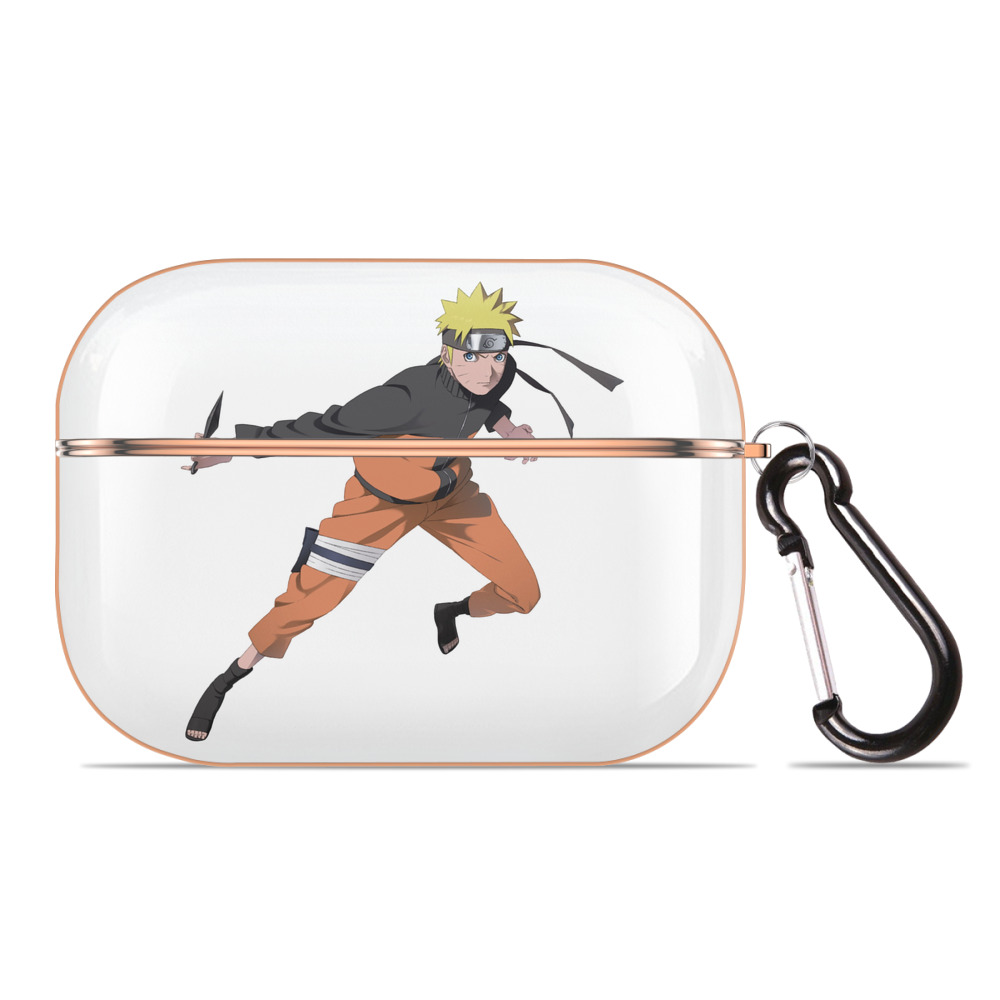 （画像用） NARUTO -ナルト- うずまき ナルト Uzumaki Naruto 【AirPods Pro用】ハードシェル保護ケース｜耐衝撃・防指紋・カラビナ付き商品仕様