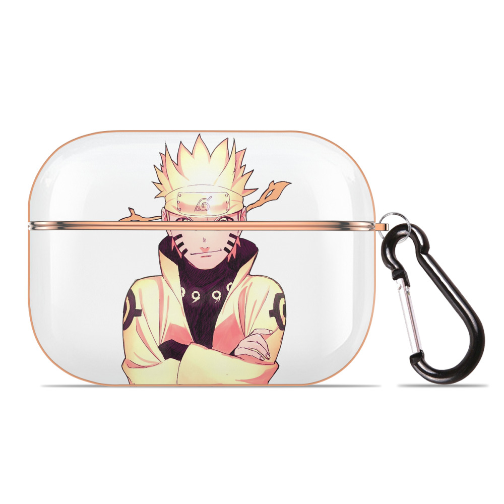 （画像用） NARUTO -ナルト- うずまき ナルト Uzumaki Naruto 【AirPods Pro用】ハードシェル保護ケース｜耐衝撃・防指紋・カラビナ付き商品仕様