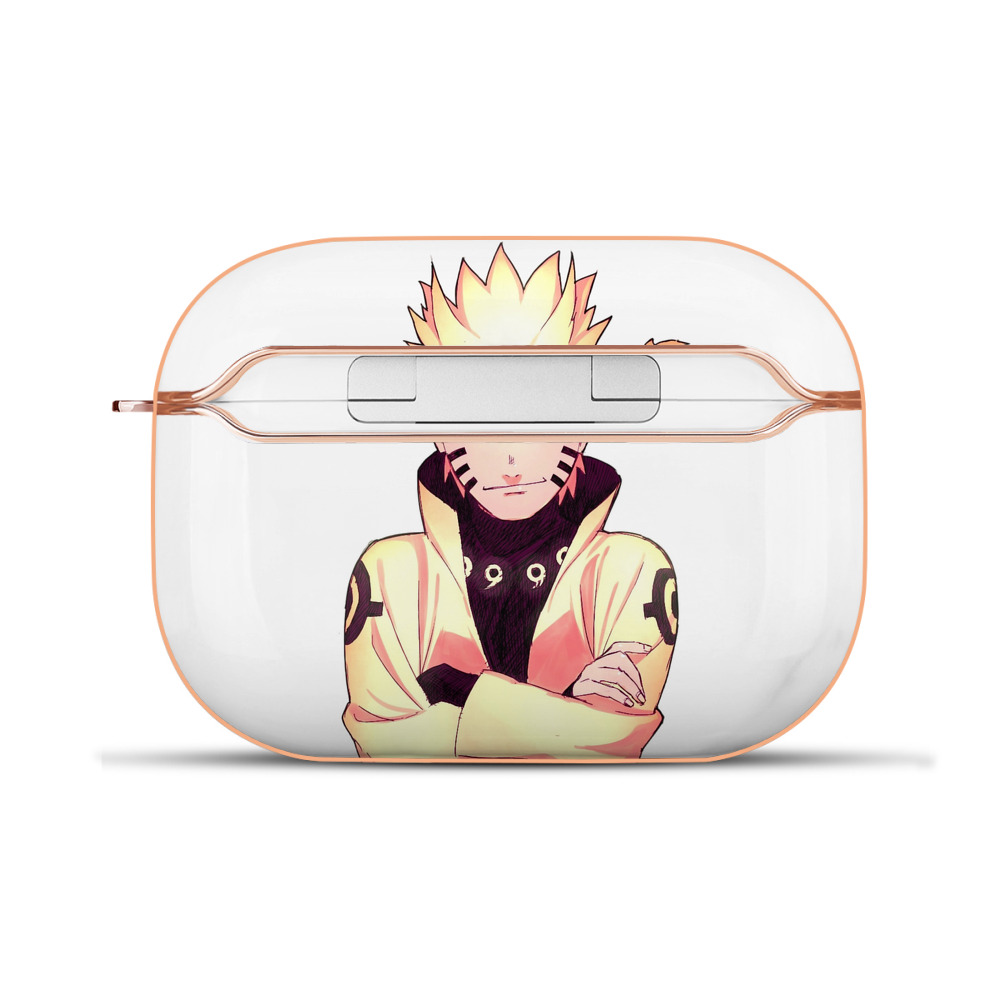 （画像用） NARUTO -ナルト- うずまき ナルト Uzumaki Naruto 【AirPods Pro用】ハードシェル保護ケース｜耐衝撃・防指紋・カラビナ付き商品仕様