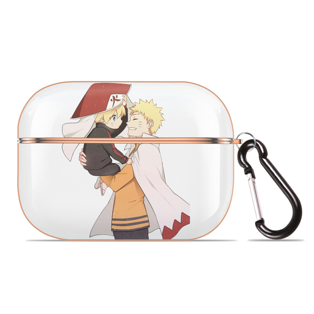 （画像用） NARUTO -ナルト- うずまき ナルト Uzumaki Naruto 【AirPods Pro用】ハードシェル保護ケース｜耐衝撃・防指紋・カラビナ付き商品仕様