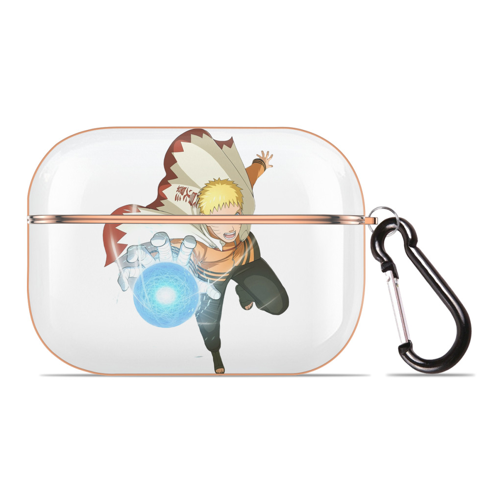 （画像用） NARUTO -ナルト- うずまき ナルト Uzumaki Naruto 【AirPods Pro用】ハードシェル保護ケース｜耐衝撃・防指紋・カラビナ付き商品仕様