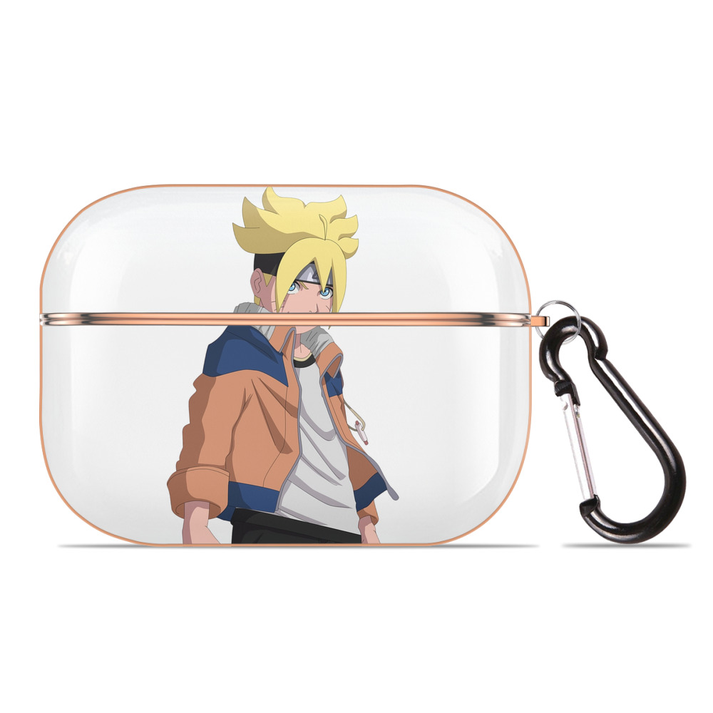 （画像用） NARUTO -ナルト- うずまき ナルト Uzumaki Naruto 【AirPods Pro用】ハードシェル保護ケース｜耐衝撃・防指紋・カラビナ付き商品仕様