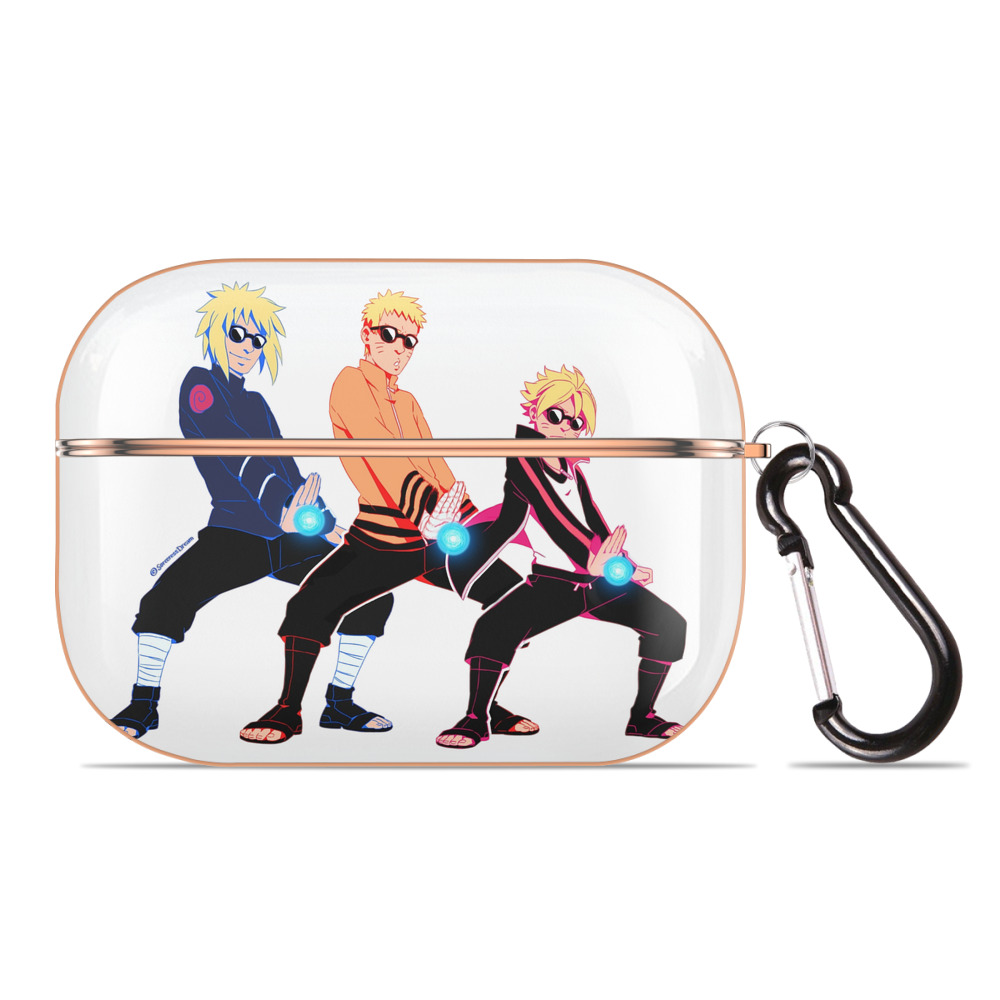 （画像用） NARUTO -ナルト- うずまき ナルト Uzumaki Naruto 【AirPods Pro用】ハードシェル保護ケース｜耐衝撃・防指紋・カラビナ付き商品仕様