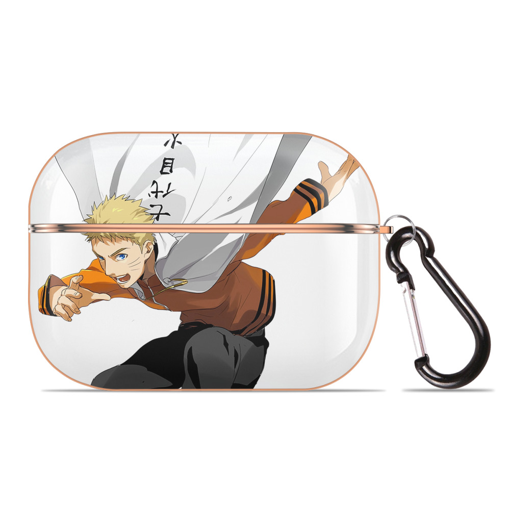 （画像用） NARUTO -ナルト- うずまき ナルト Uzumaki Naruto 【AirPods Pro用】ハードシェル保護ケース｜耐衝撃・防指紋・カラビナ付き商品仕様