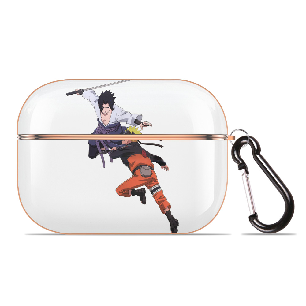 （画像用） NARUTO -ナルト- うちは サスケ Uchiha Sasuke 【AirPods Pro用】ハードシェル保護ケース｜耐衝撃・防指紋・カラビナ付き商品仕様