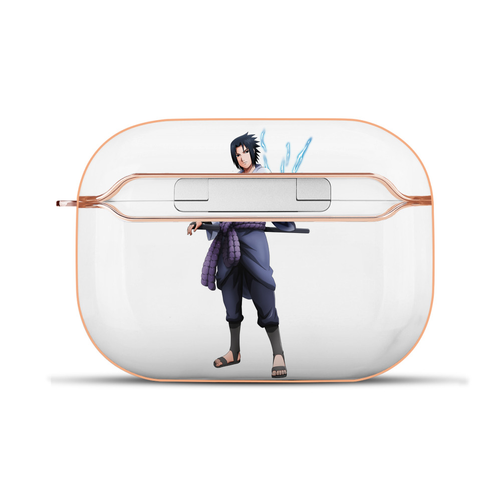 （画像用） NARUTO -ナルト- うちは サスケ Uchiha Sasuke 【AirPods Pro用】ハードシェル保護ケース｜耐衝撃・防指紋・カラビナ付き商品仕様