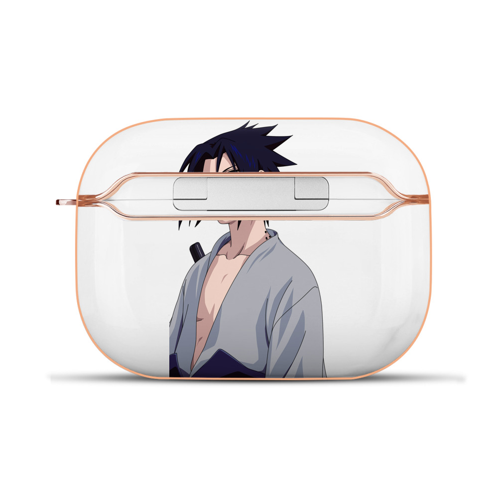（画像用） NARUTO -ナルト- うちは サスケ Uchiha Sasuke 【AirPods Pro用】ハードシェル保護ケース｜耐衝撃・防指紋・カラビナ付き商品仕様
