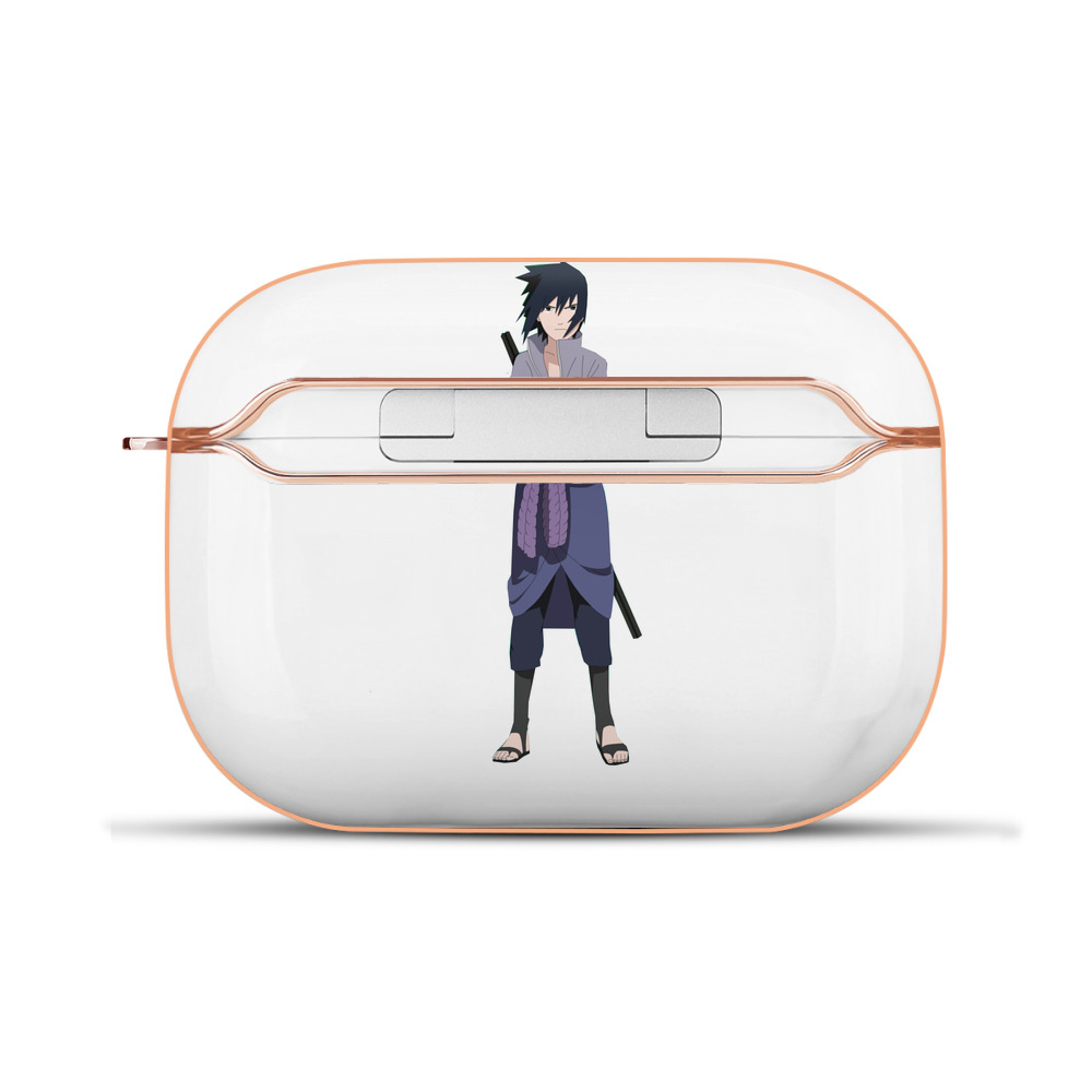 （画像用） NARUTO -ナルト- うちは サスケ Uchiha Sasuke 【AirPods Pro用】ハードシェル保護ケース｜耐衝撃・防指紋・カラビナ付き商品仕様