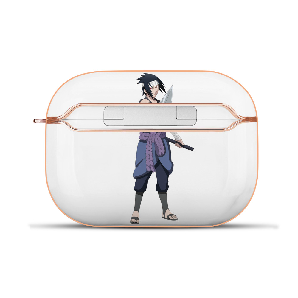 （画像用） NARUTO -ナルト- うちは サスケ Uchiha Sasuke 【AirPods Pro用】ハードシェル保護ケース｜耐衝撃・防指紋・カラビナ付き商品仕様
