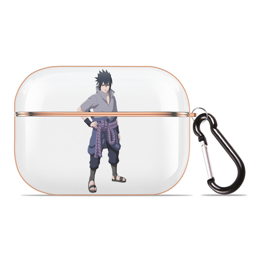 （画像用） NARUTO -ナルト- うちは サスケ Uchiha Sasuke 【AirPods Pro用】ハードシェル保護ケース｜耐衝撃・防指紋・カラビナ付き商品仕様