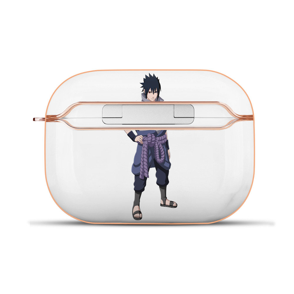 （画像用） NARUTO -ナルト- うちは サスケ Uchiha Sasuke 【AirPods Pro用】ハードシェル保護ケース｜耐衝撃・防指紋・カラビナ付き商品仕様