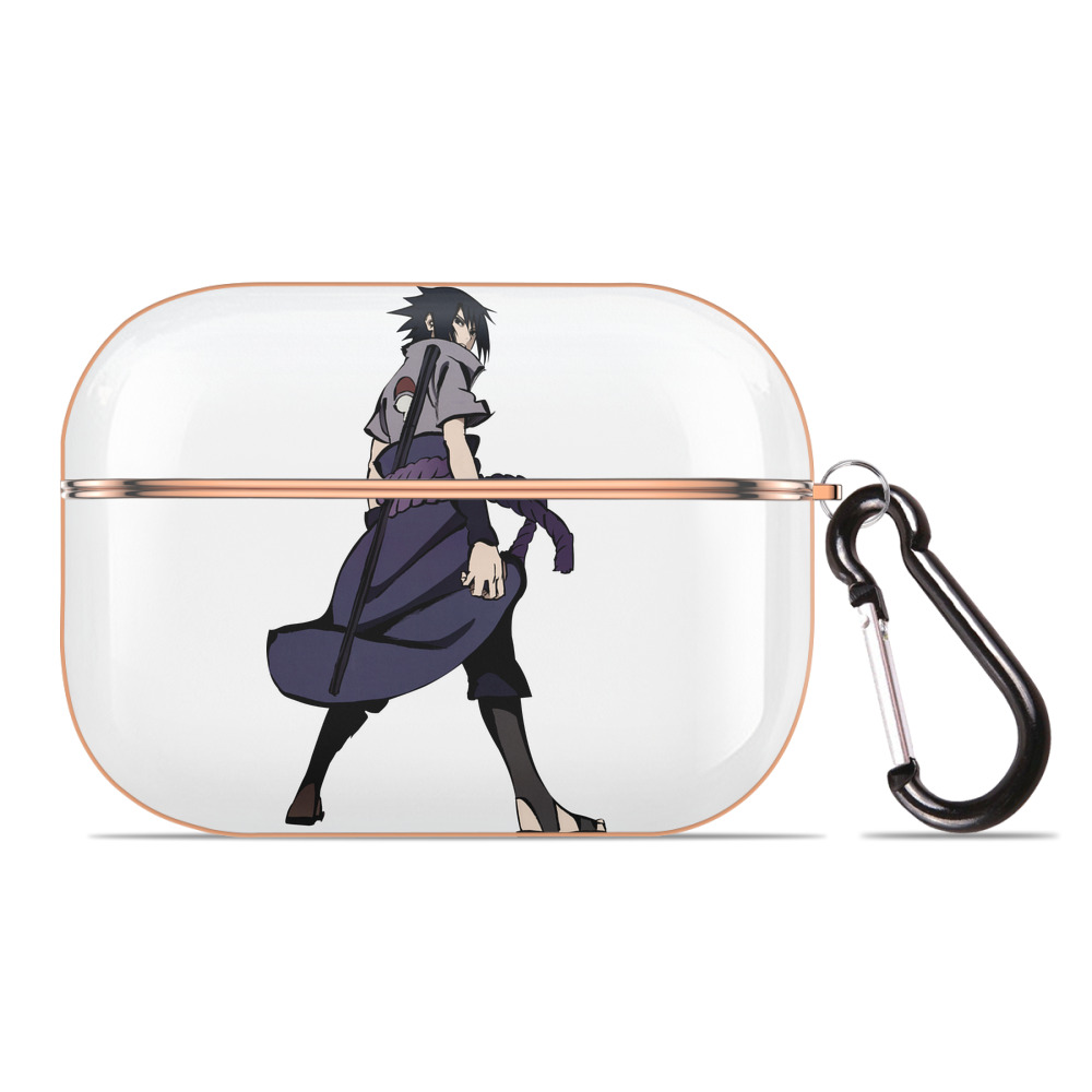（画像用） NARUTO -ナルト- うちは サスケ Uchiha Sasuke 【AirPods Pro用】ハードシェル保護ケース｜耐衝撃・防指紋・カラビナ付き商品仕様