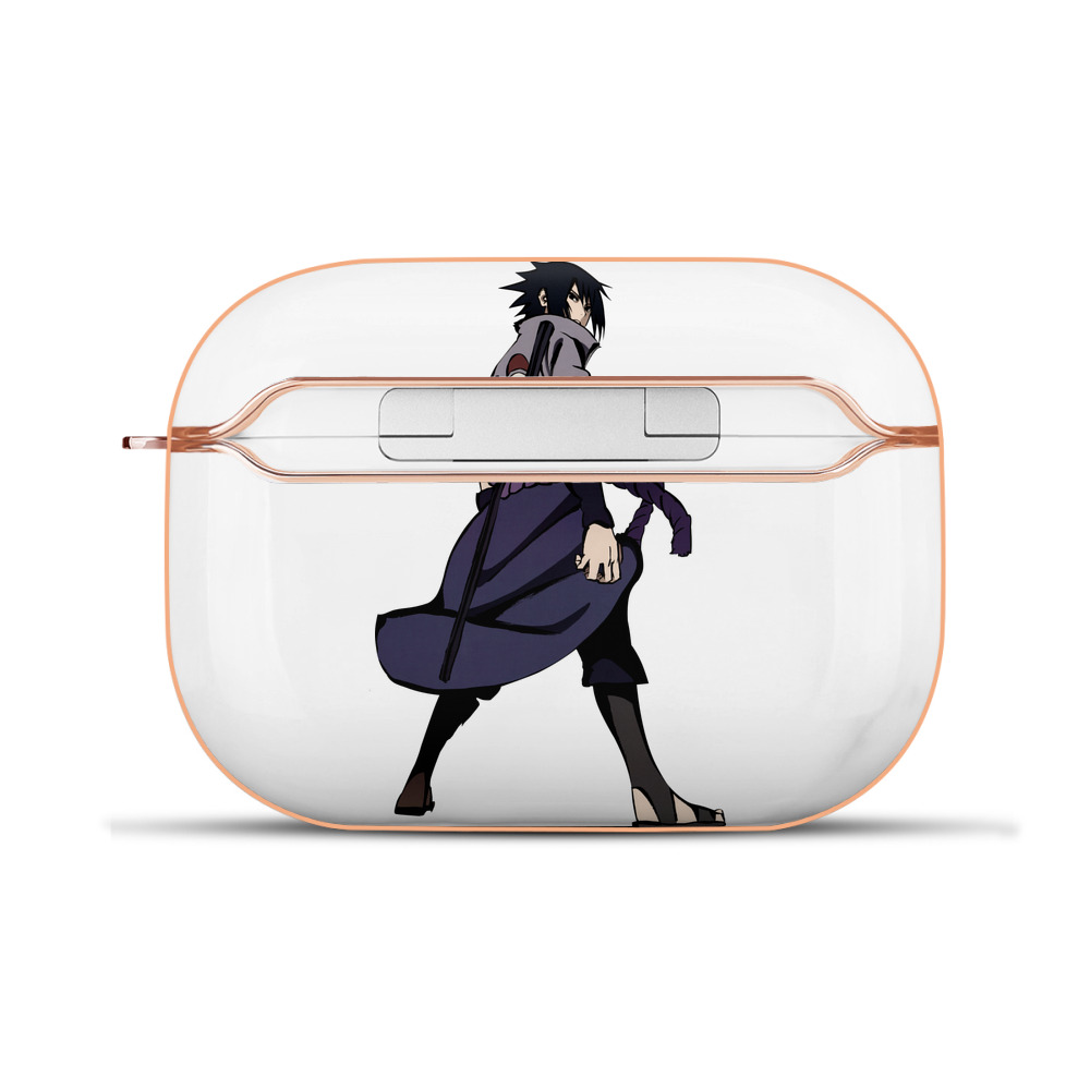 （画像用） NARUTO -ナルト- うちは サスケ Uchiha Sasuke 【AirPods Pro用】ハードシェル保護ケース｜耐衝撃・防指紋・カラビナ付き商品仕様