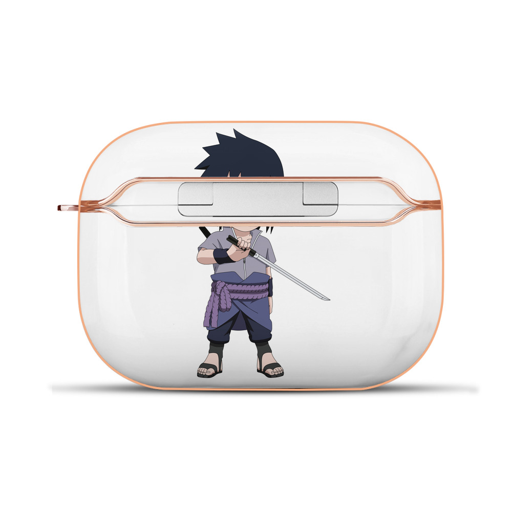 （画像用） NARUTO -ナルト- うちは サスケ Uchiha Sasuke 【AirPods Pro用】ハードシェル保護ケース｜耐衝撃・防指紋・カラビナ付き商品仕様