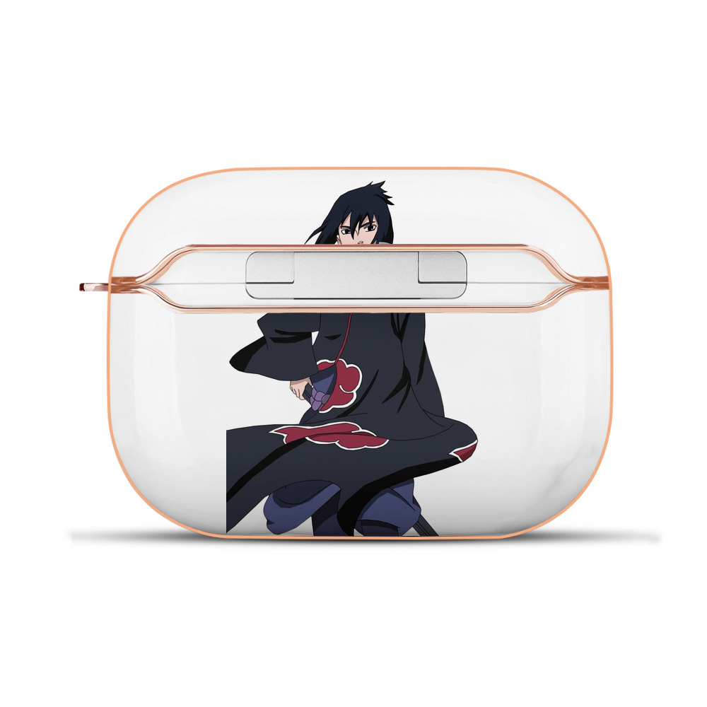 （画像用） NARUTO -ナルト- うちは サスケ Uchiha Sasuke 【AirPods Pro用】ハードシェル保護ケース｜耐衝撃・防指紋・カラビナ付き商品仕様
