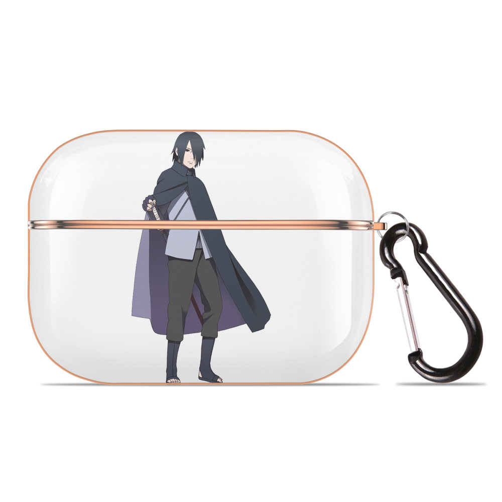 （画像用） NARUTO -ナルト- うちは サスケ Uchiha Sasuke 【AirPods Pro用】ハードシェル保護ケース｜耐衝撃・防指紋・カラビナ付き商品仕様