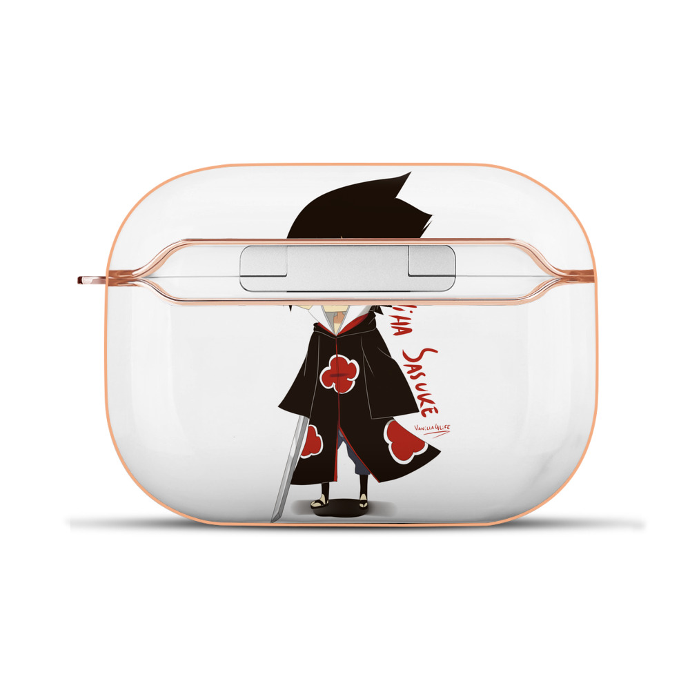 （画像用） NARUTO -ナルト- うちは サスケ Uchiha Sasuke 【AirPods Pro用】ハードシェル保護ケース｜耐衝撃・防指紋・カラビナ付き商品仕様