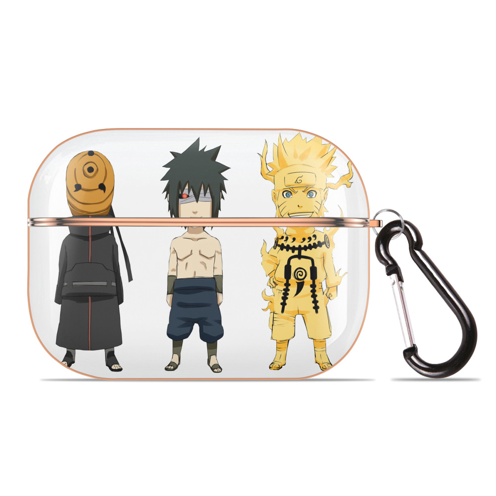 （画像用） NARUTO -ナルト- うちは サスケ Uchiha Sasuke 【AirPods Pro用】ハードシェル保護ケース｜耐衝撃・防指紋・カラビナ付き商品仕様