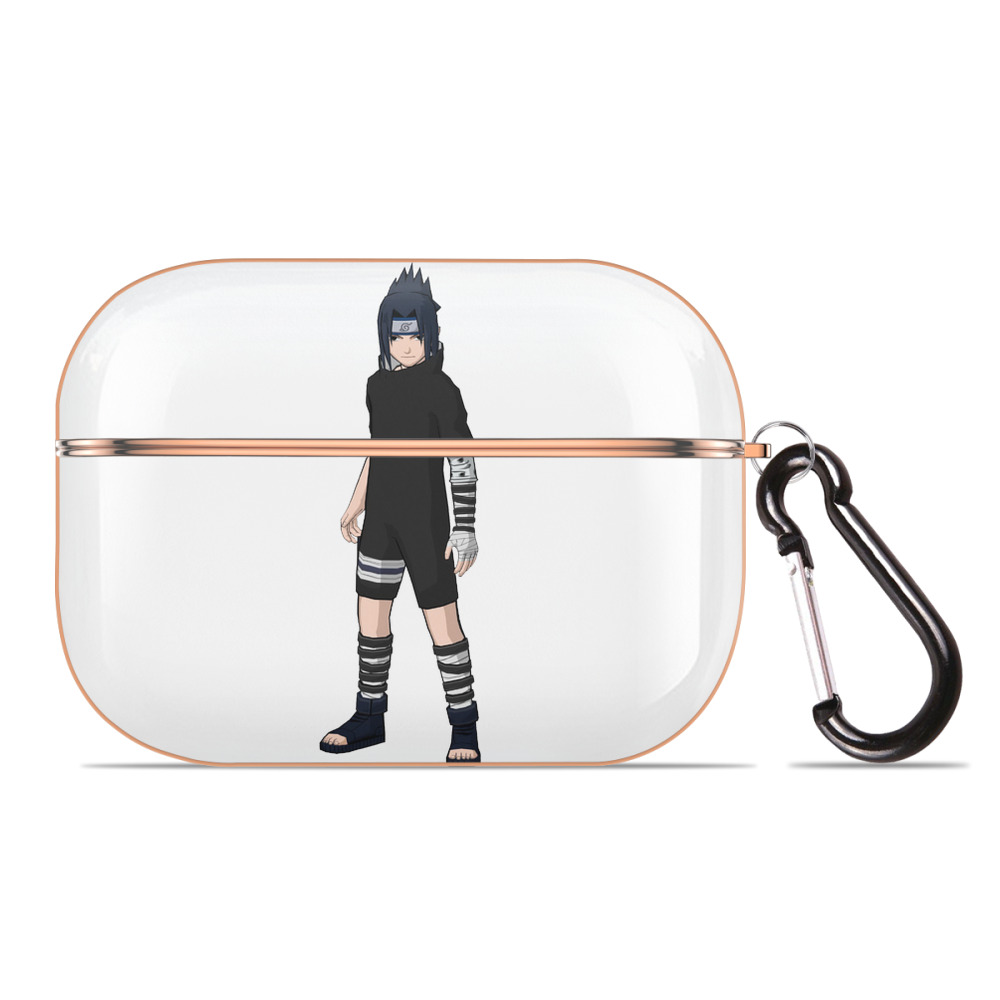 （画像用） NARUTO -ナルト- うちは サスケ Uchiha Sasuke 【AirPods Pro用】ハードシェル保護ケース｜耐衝撃・防指紋・カラビナ付き商品仕様