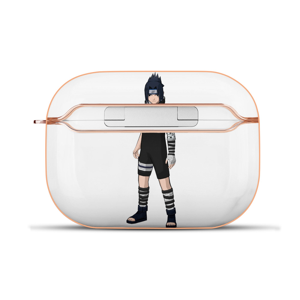 （画像用） NARUTO -ナルト- うちは サスケ Uchiha Sasuke 【AirPods Pro用】ハードシェル保護ケース｜耐衝撃・防指紋・カラビナ付き商品仕様