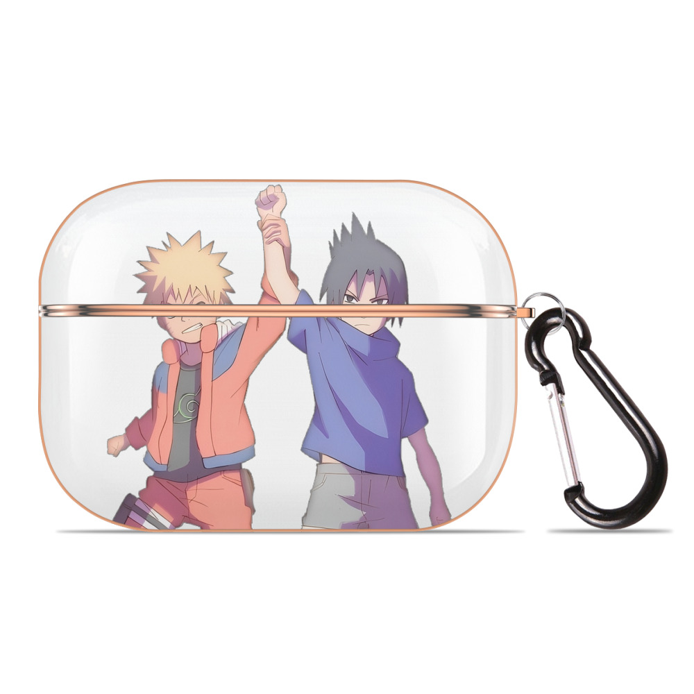 （画像用） NARUTO -ナルト- うちは サスケ Uchiha Sasuke 【AirPods Pro用】ハードシェル保護ケース｜耐衝撃・防指紋・カラビナ付き商品仕様