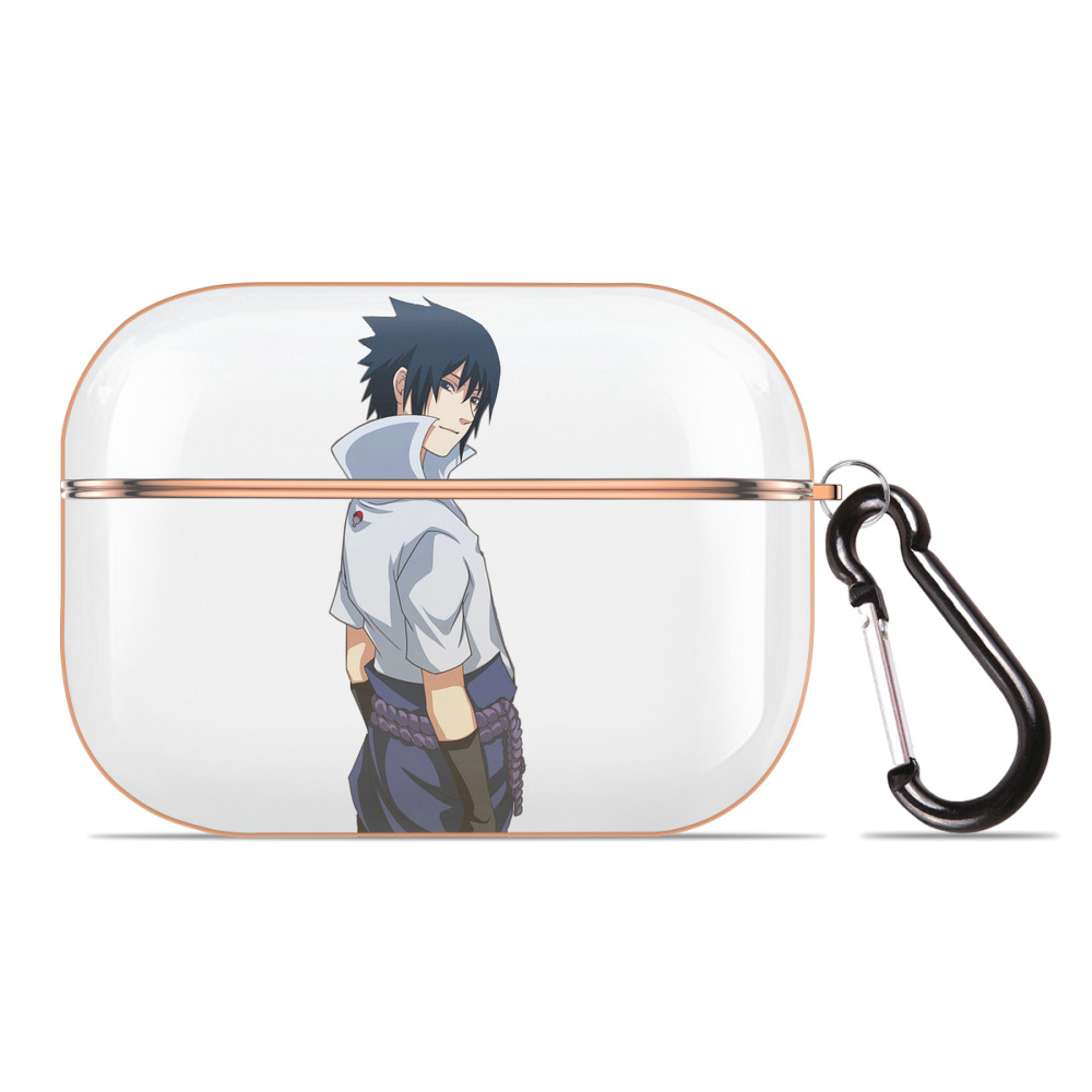 （画像用） NARUTO -ナルト- うちは サスケ Uchiha Sasuke 【AirPods Pro用】ハードシェル保護ケース｜耐衝撃・防指紋・カラビナ付き商品仕様