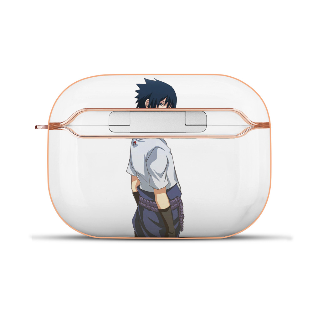 （画像用） NARUTO -ナルト- うちは サスケ Uchiha Sasuke 【AirPods Pro用】ハードシェル保護ケース｜耐衝撃・防指紋・カラビナ付き商品仕様