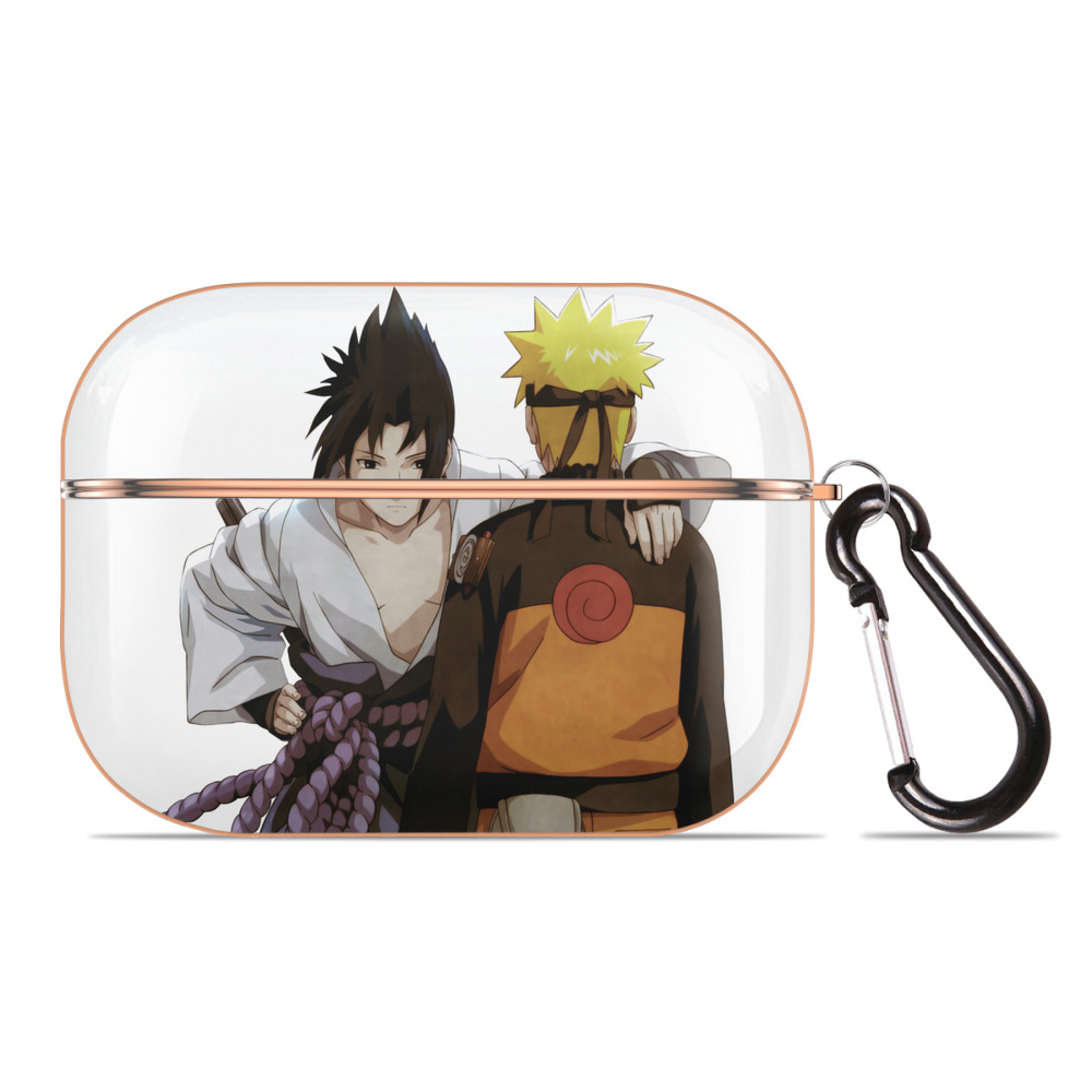 （画像用） NARUTO -ナルト- うちは サスケ Uchiha Sasuke 【AirPods Pro用】ハードシェル保護ケース｜耐衝撃・防指紋・カラビナ付き商品仕様