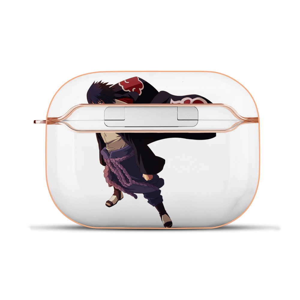 （画像用） NARUTO -ナルト- うちは サスケ Uchiha Sasuke 【AirPods Pro用】ハードシェル保護ケース｜耐衝撃・防指紋・カラビナ付き商品仕様
