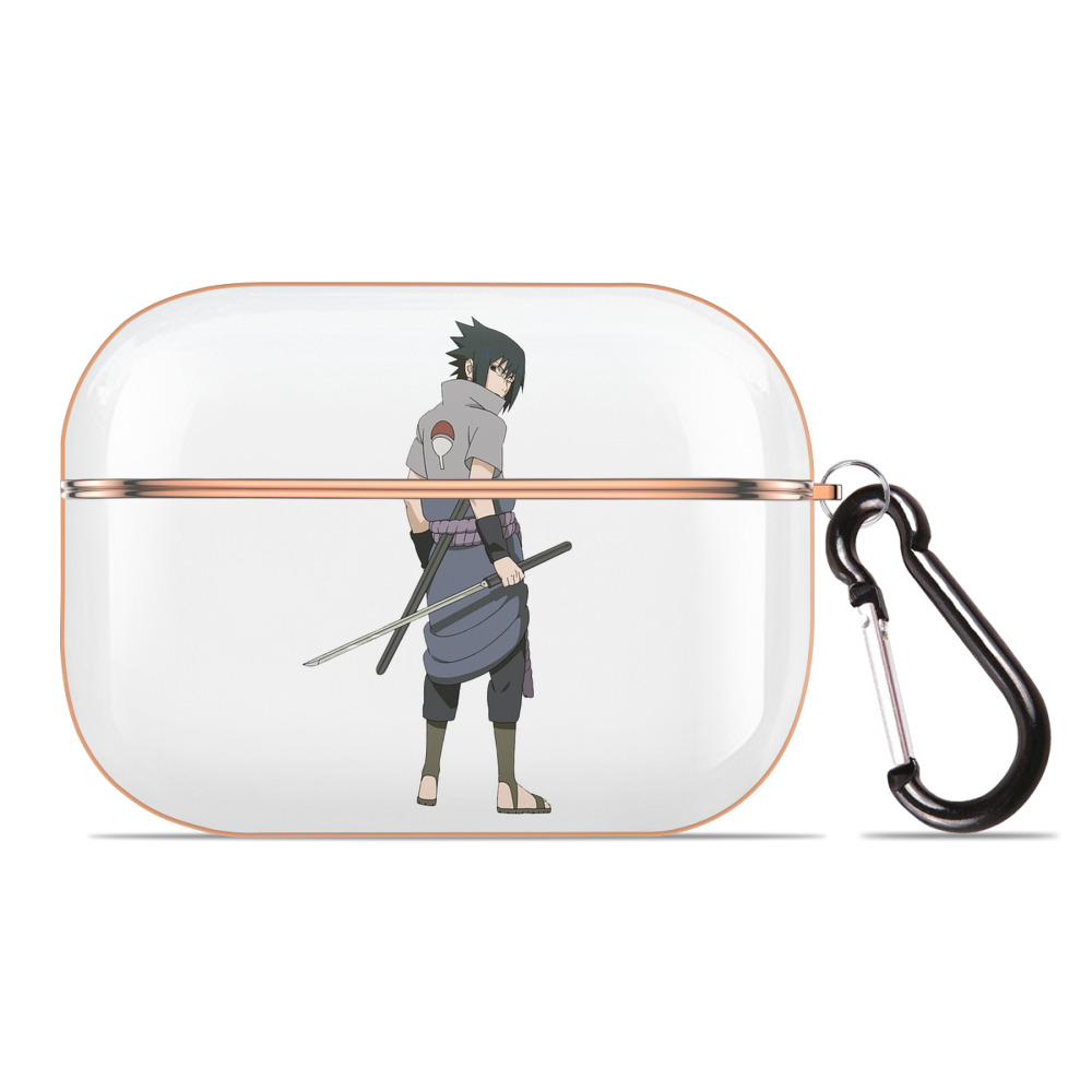 （画像用） NARUTO -ナルト- うちは サスケ Uchiha Sasuke 【AirPods Pro用】ハードシェル保護ケース｜耐衝撃・防指紋・カラビナ付き商品仕様