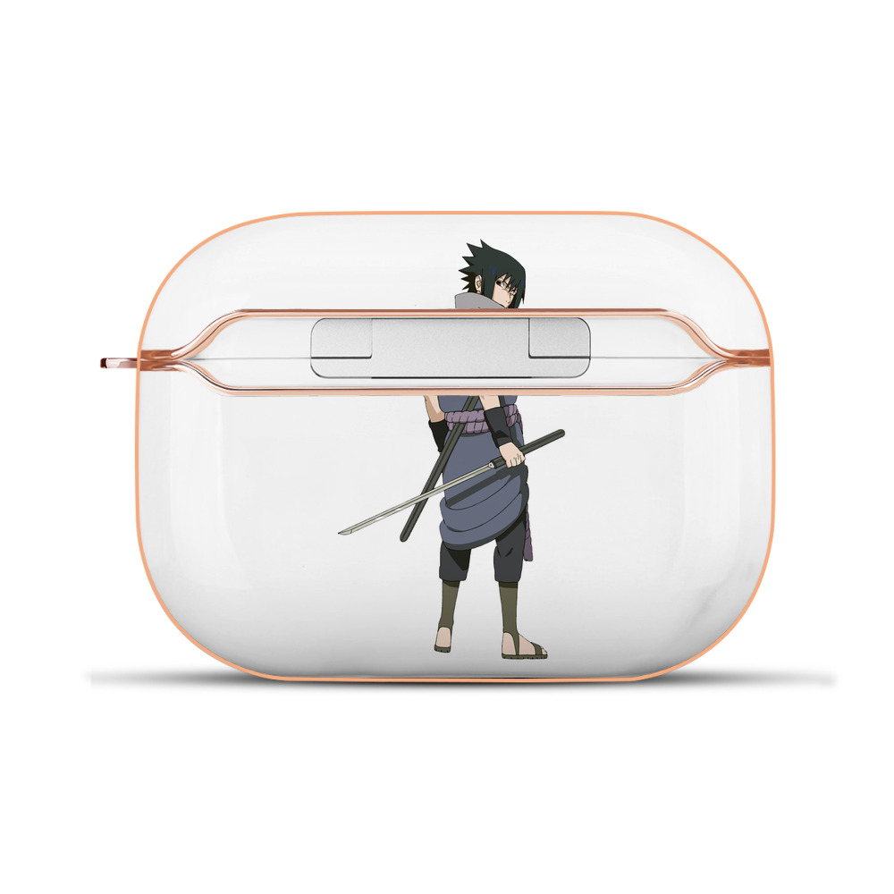 （画像用） NARUTO -ナルト- うちは サスケ Uchiha Sasuke 【AirPods Pro用】ハードシェル保護ケース｜耐衝撃・防指紋・カラビナ付き商品仕様