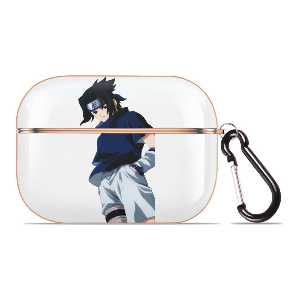 （画像用） NARUTO -ナルト- うちは サスケ Uchiha Sasuke 【AirPods Pro用】ハードシェル保護ケース｜耐衝撃・防指紋・カラビナ付き商品仕様