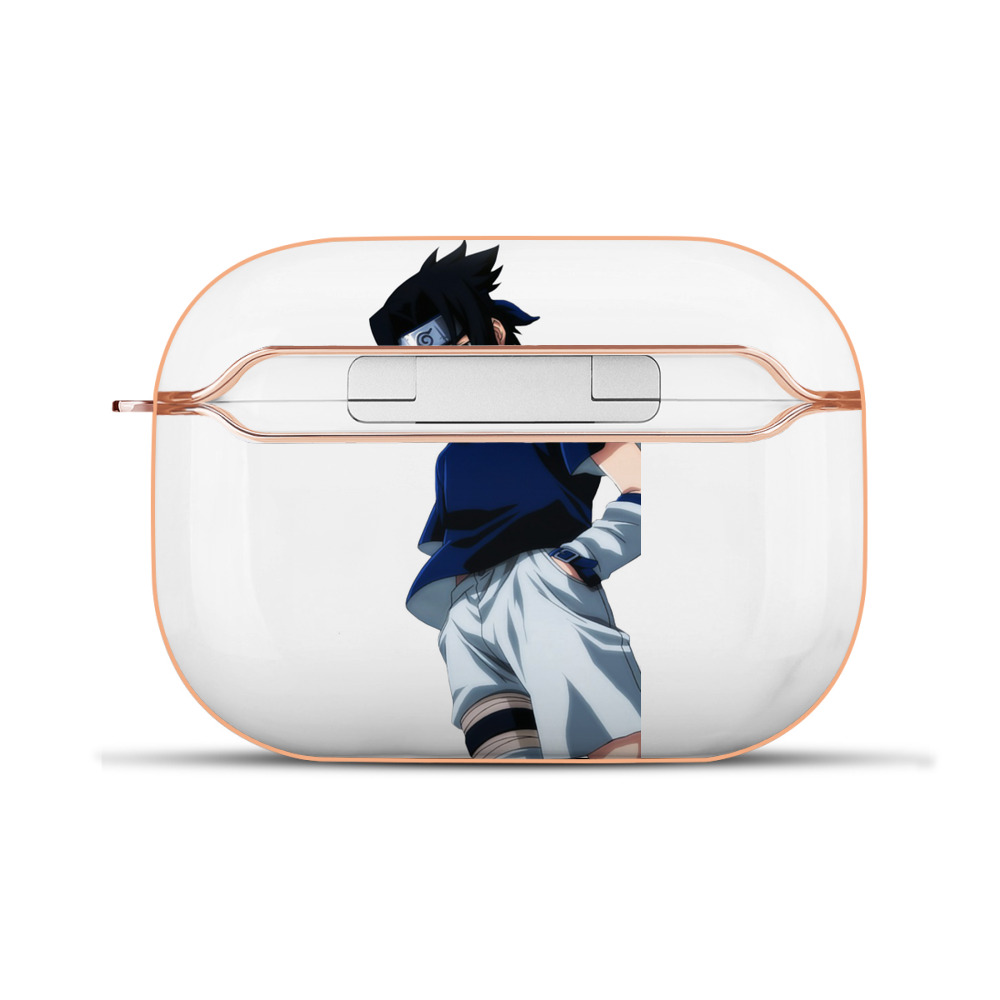 （画像用） NARUTO -ナルト- うちは サスケ Uchiha Sasuke 【AirPods Pro用】ハードシェル保護ケース｜耐衝撃・防指紋・カラビナ付き商品仕様