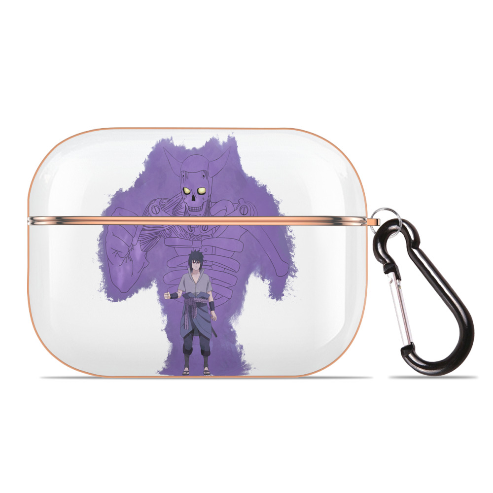 （画像用） NARUTO -ナルト- うちは サスケ Uchiha Sasuke 【AirPods Pro用】ハードシェル保護ケース｜耐衝撃・防指紋・カラビナ付き商品仕様
