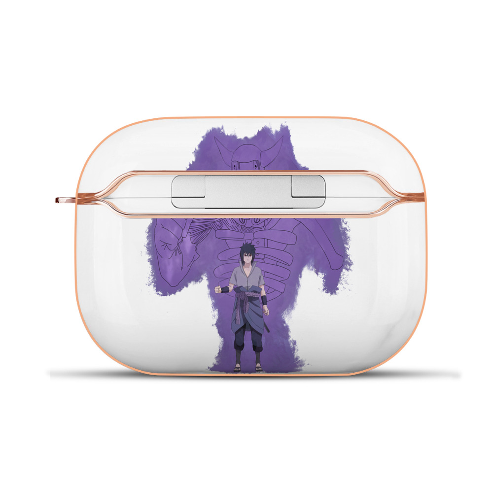 （画像用） NARUTO -ナルト- うちは サスケ Uchiha Sasuke 【AirPods Pro用】ハードシェル保護ケース｜耐衝撃・防指紋・カラビナ付き商品仕様