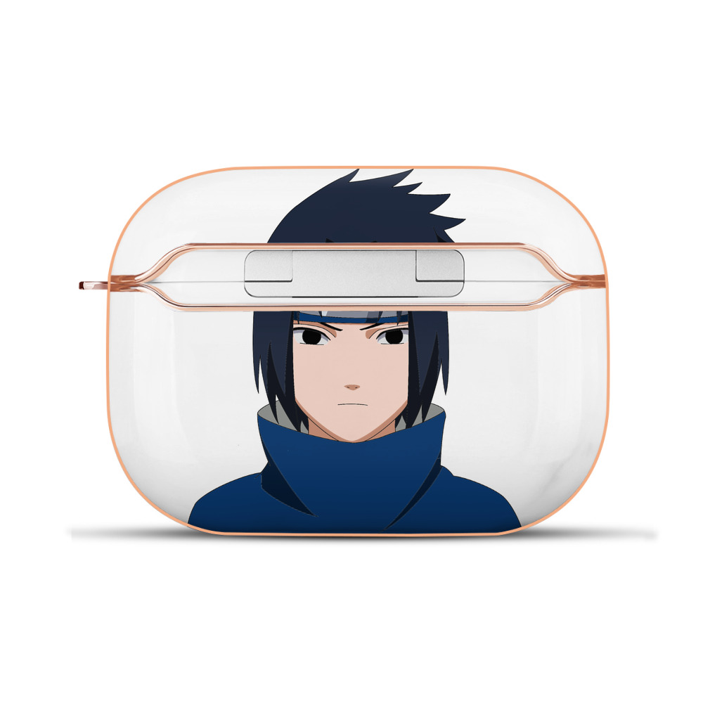 （画像用） NARUTO -ナルト- うちは サスケ Uchiha Sasuke 【AirPods Pro用】ハードシェル保護ケース｜耐衝撃・防指紋・カラビナ付き商品仕様