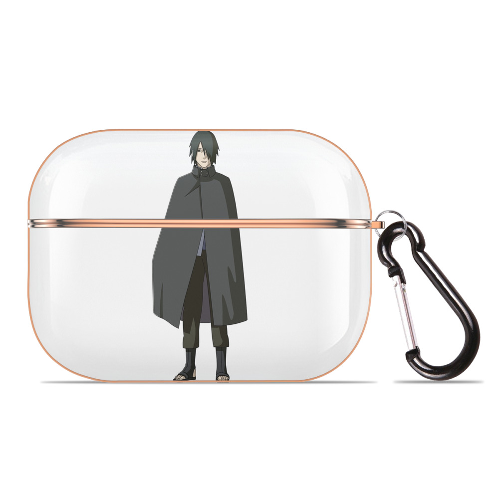 （画像用） NARUTO -ナルト- うちは サスケ Uchiha Sasuke 【AirPods Pro用】ハードシェル保護ケース｜耐衝撃・防指紋・カラビナ付き商品仕様