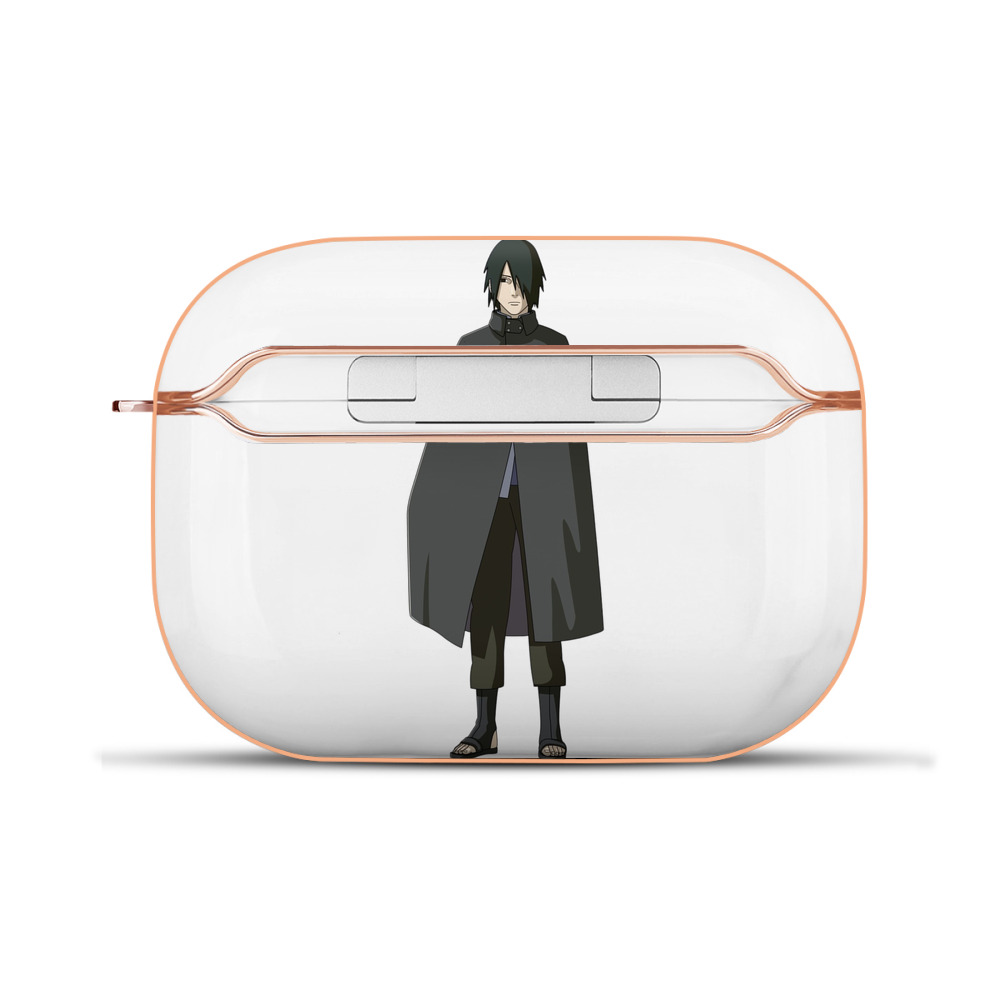 （画像用） NARUTO -ナルト- うちは サスケ Uchiha Sasuke 【AirPods Pro用】ハードシェル保護ケース｜耐衝撃・防指紋・カラビナ付き商品仕様